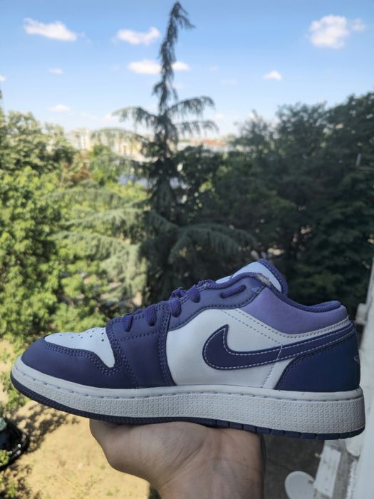 Nike Air Jordan 1 Low Sky J Purple женски/дамски лилави обувки