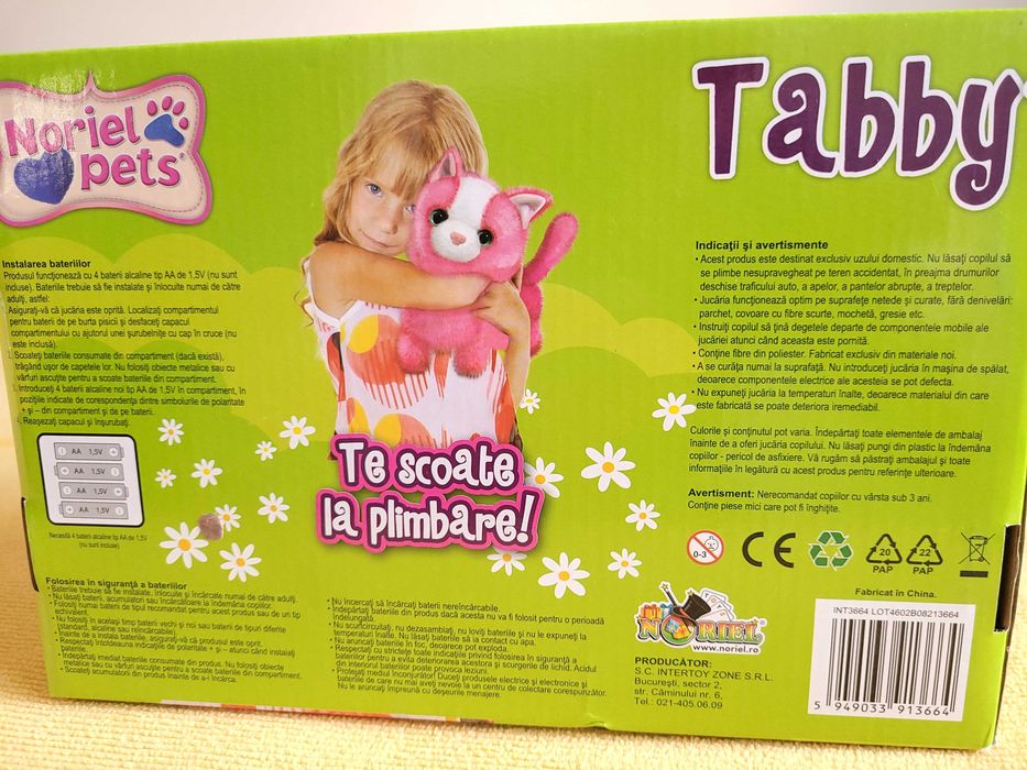 Jucarie Noriel - Pisica interactiva  - Tabby