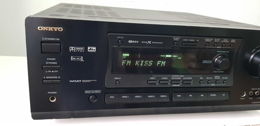 Receiver Onkyo TX DS 676 - 110W/canal 15 kg Hi-Fi Stereo audiophile