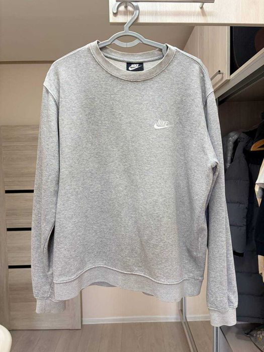 Свитшот мужской Nike серого цвета размер М