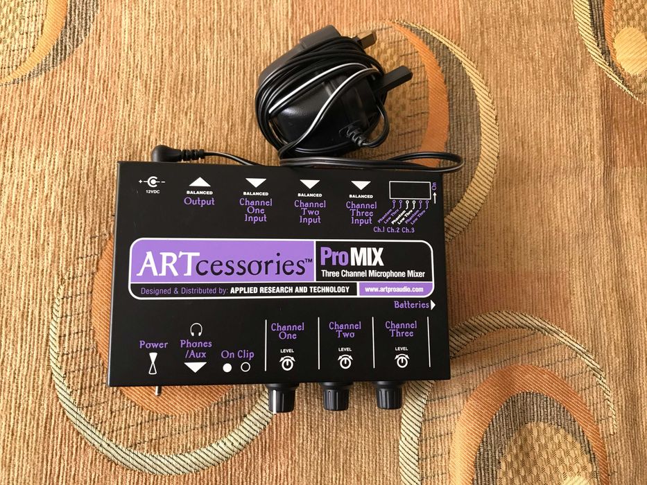 Mixer cu 3 canale pentru microfon