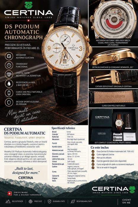 Certina DS Podium Automatic Chronograph