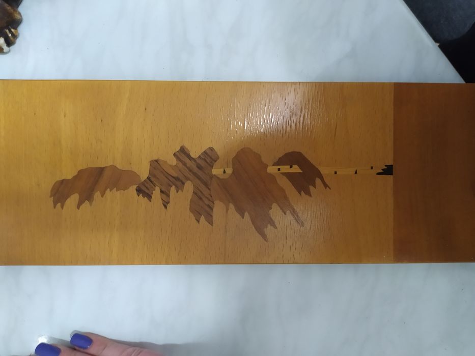 Пано деревянное и металлические