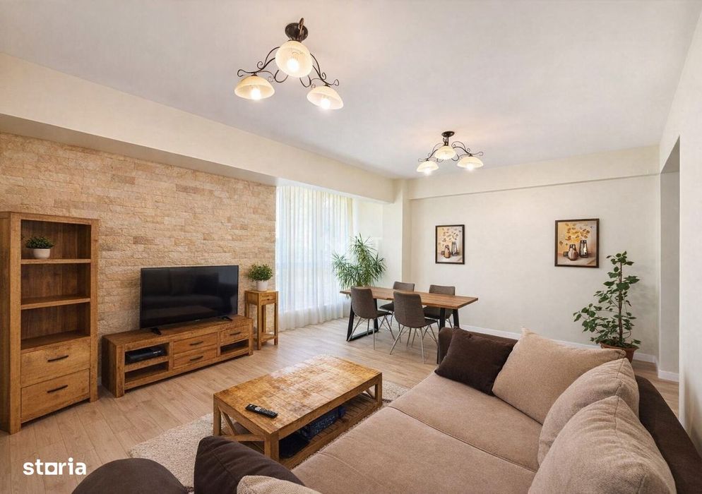 Apartament mobilat 68 MP Utili - etaj intermediar cu lift - zona Cetat