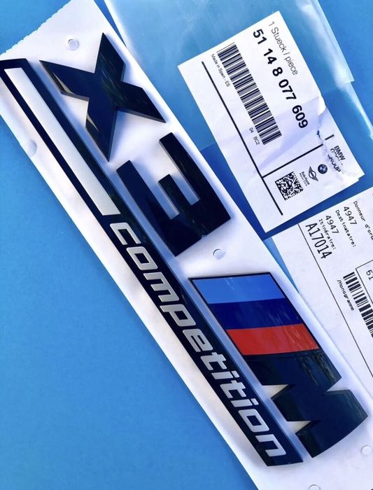 Emblema X3M Competition / Embleme auto BMW / Sticker Stema Sigla