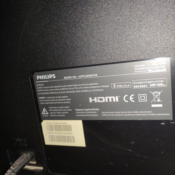 Телевизор "Филипс" 43 инча