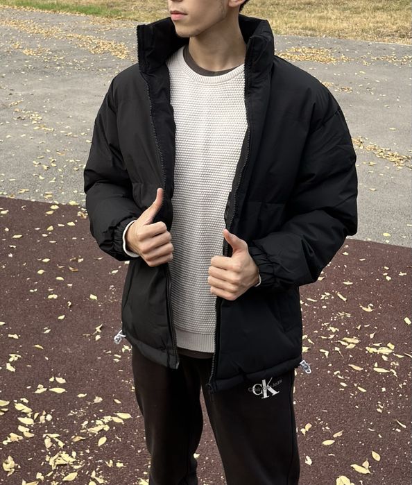 Теплый зимний пуховик размеры M,L бесплатная доставка по Алмате