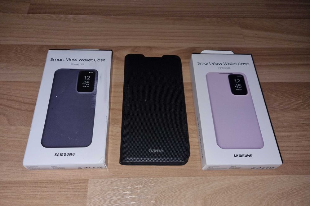 Husa Samsung S23/S24/S24+ Smart View Wallet/Silicon Grip/Rugged Gadget