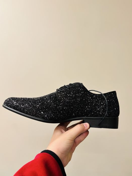 Туфли вечерние, черны с блеском