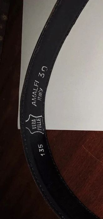 Curea piele barbateasca deosebita NOS Italia 126 cm