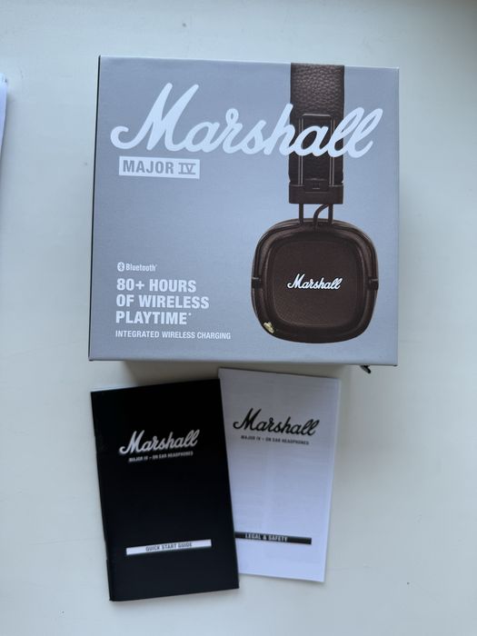Оригинальные наушники Marshall коричневые