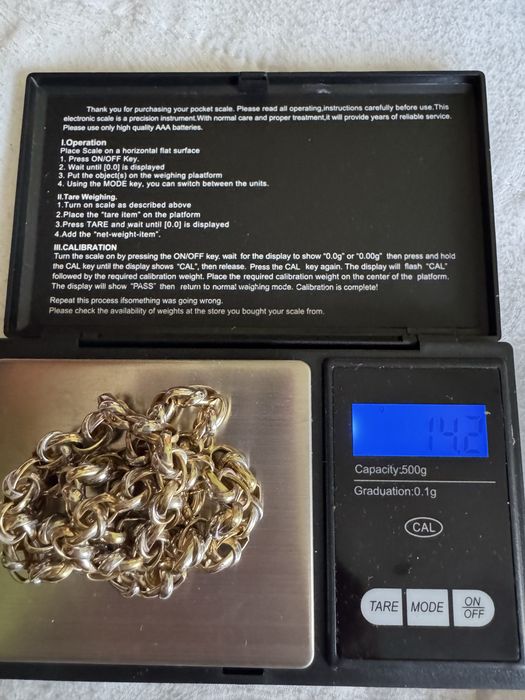 Златно колие синджир 585 / 14К – 14,2 г
