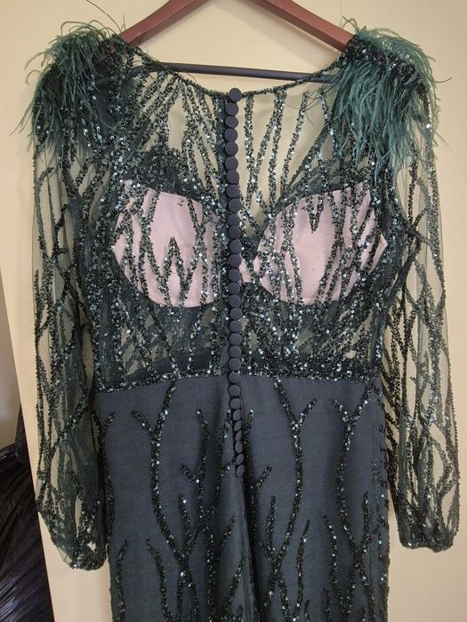 Rochie de nasa verde smarald