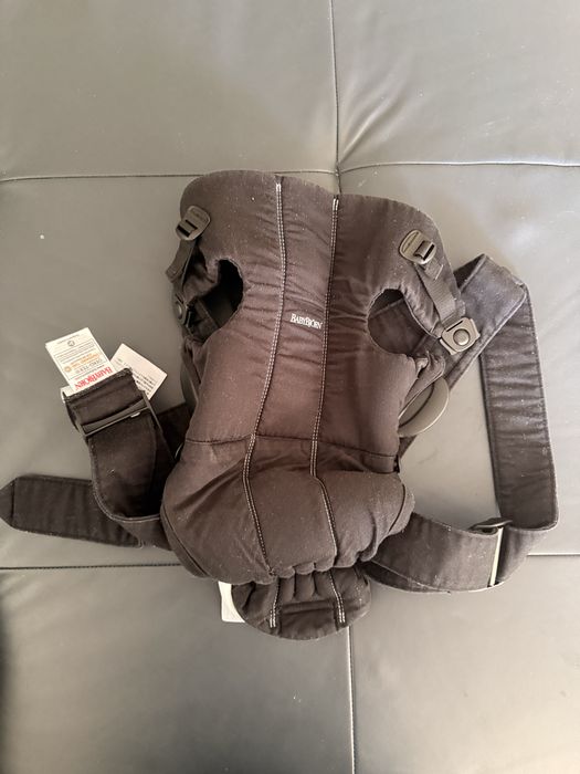 BabyBjörn Бебешка ергономична раница Mini, Cotton, Black