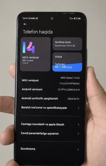 Redmi note 10 pro 5G (POCO X3 GT)