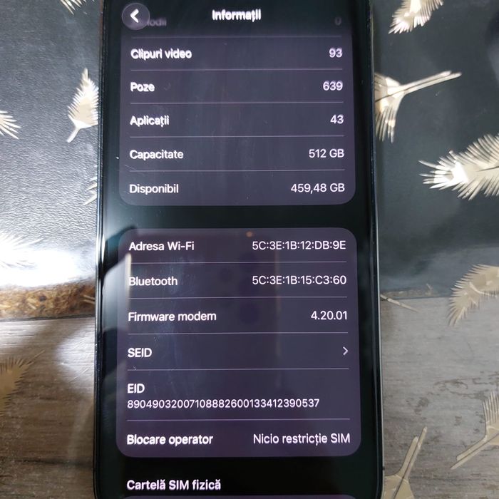 Vand iphone 14 pro Deep Purple 512 GB