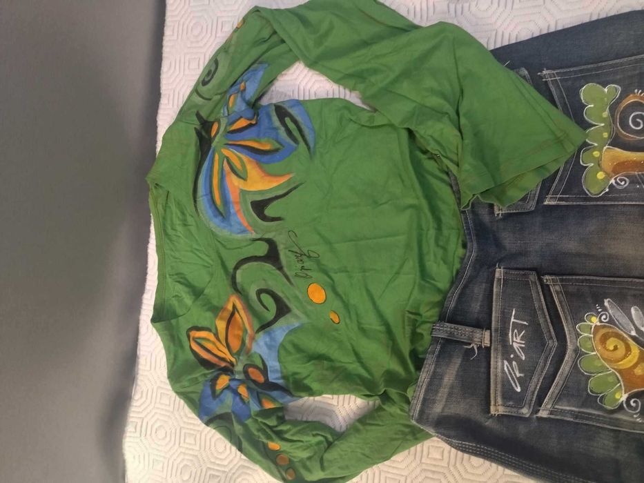 Сет от дънкова пола и блуза