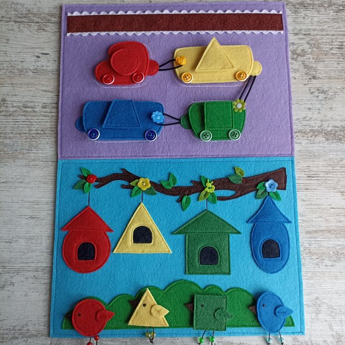 Развивающие планшеты из фетра