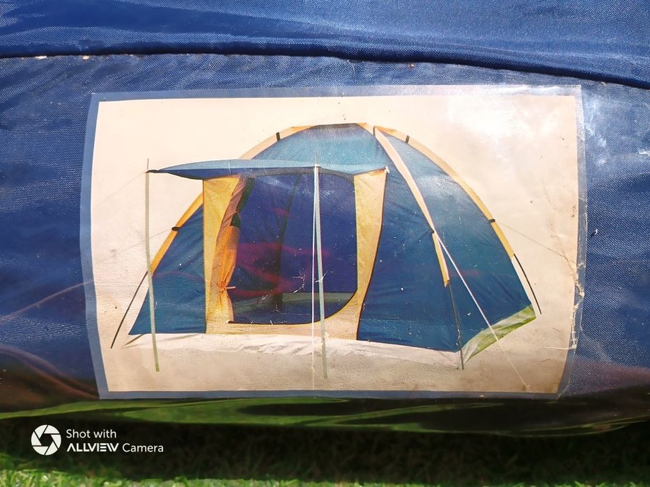 Cort Dakota albastru camping