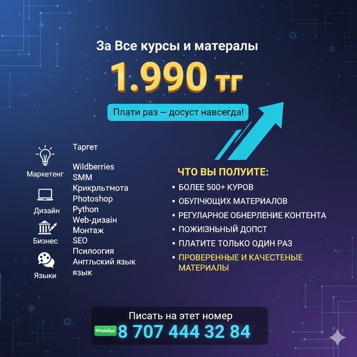 Продам разные курсы