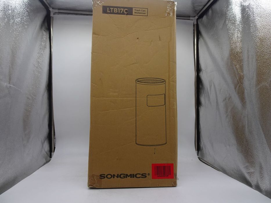 Cos de gunoi cu scrumiera permanenta,  SONGMICS,