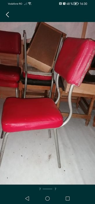 Scaun cadru fier pentru săli de așteptare, în condiții bune