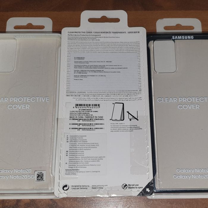 Husa originala Samsung Clear Protective Cover Note 20 N980 5G N981