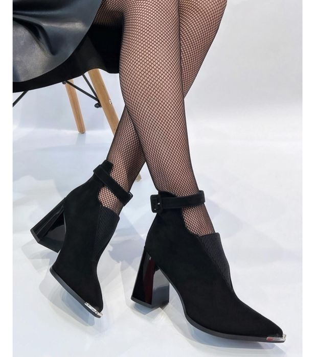 Ботильоны замшевые