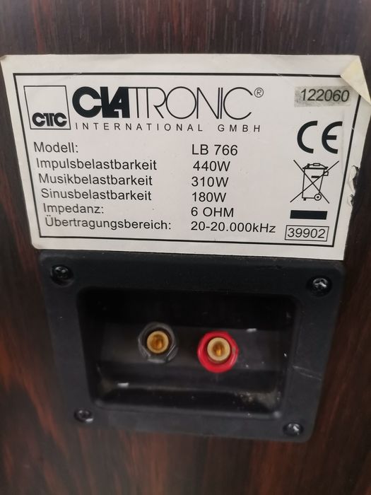 Boxe audio mari clatronic 440w 6ohm perfect funcționale din Germania