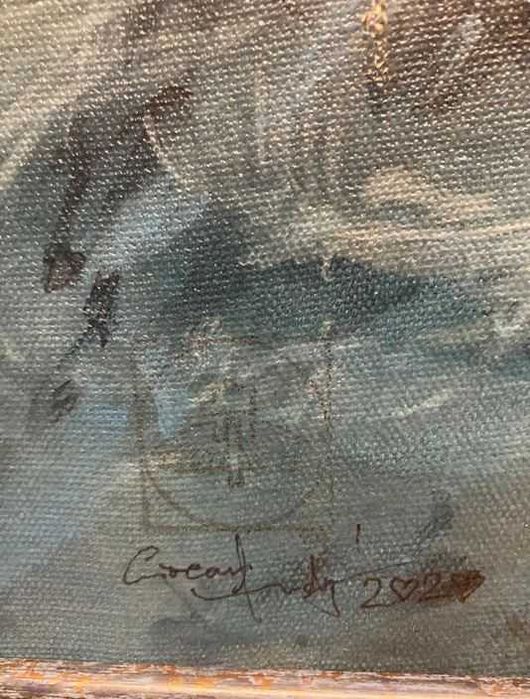 Tablou "Alien" original pictat de Andy Ciocan