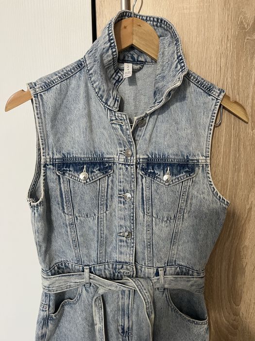 Дамски дънков гащеризон