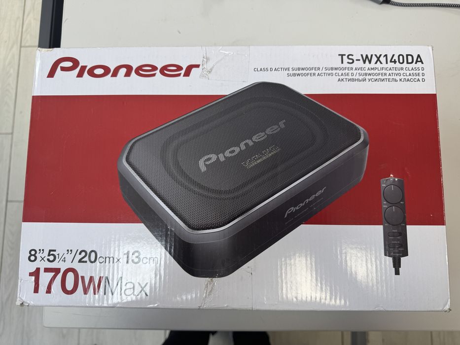 Subwoofer Auto Activ, Compact, Pioneer TS-WX140DA, Fullbox, Nou