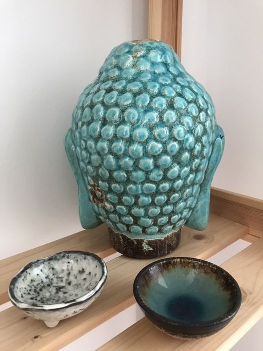 Decoratiune Buddha Cap Head Budism Asia Zara Home H&M Thailanda Vidaxl