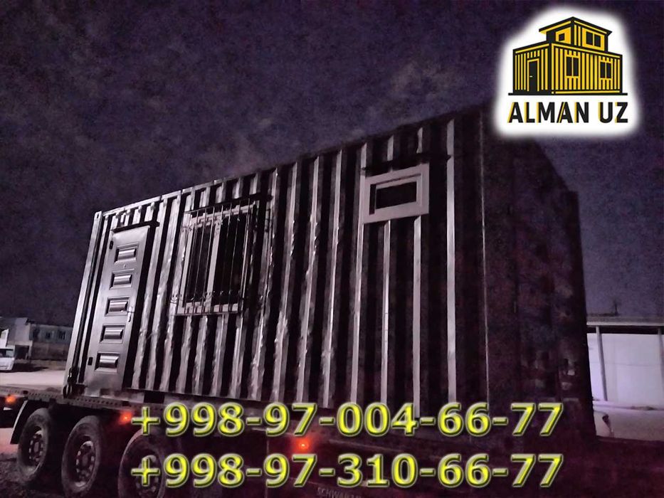 контейнер офис магазин уйлар ва бошка бизнесларингиз учун