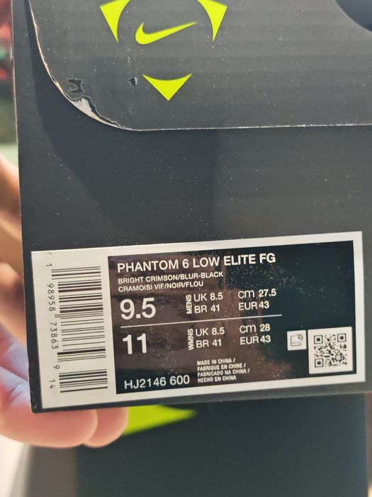 Ghete fotbal Nike phantom 6 low elite fg