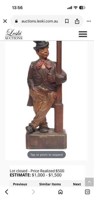 Дървена фигура / 50-те