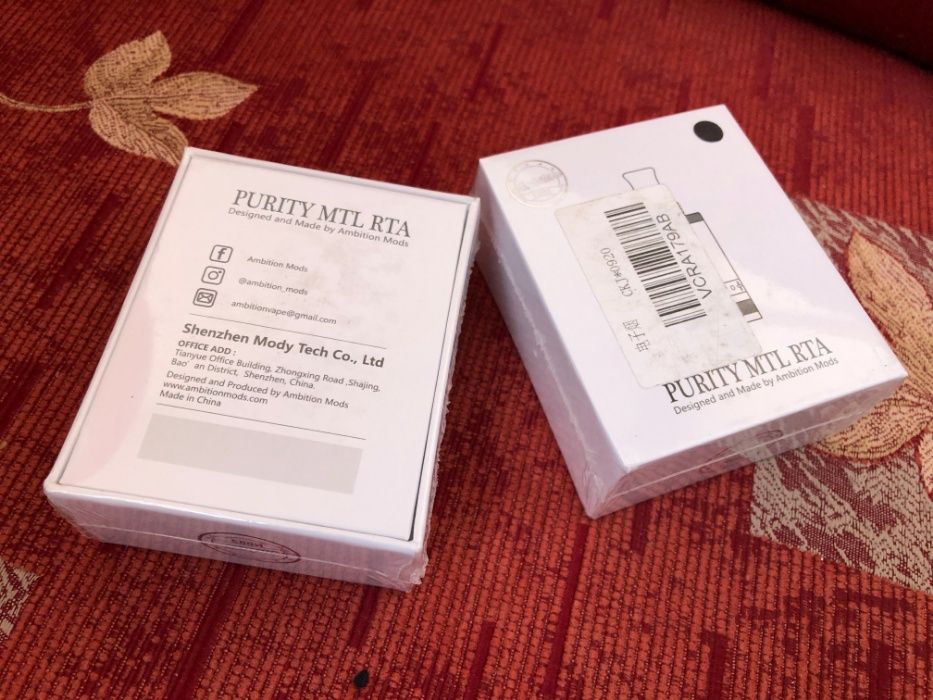Atomizor PURITY MTL RTA - Ambition Mods - negru - sigilat