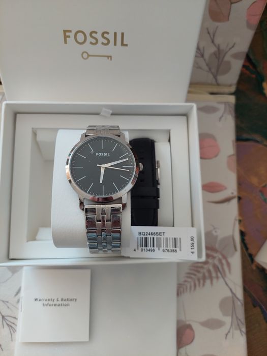 Fossil - Ceas cu o curea intersanjabila, Argintiu