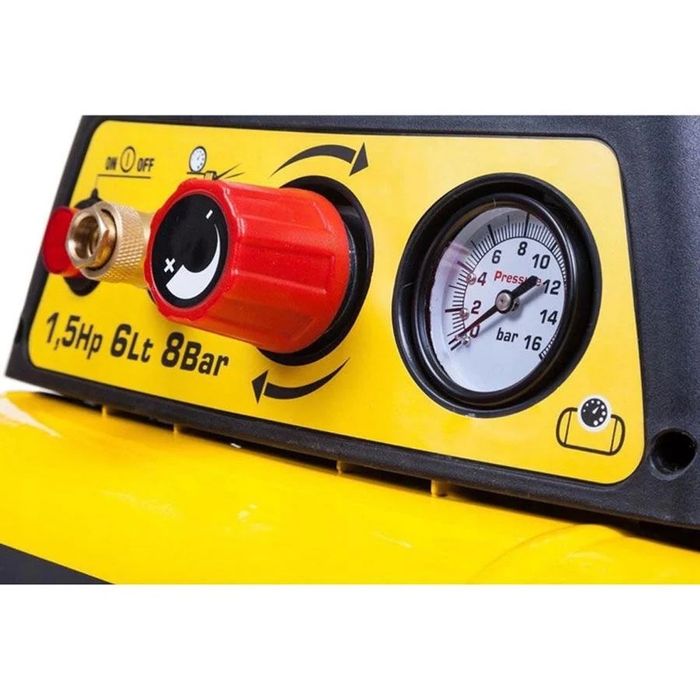 Монофазен безмаслен компресор Stanley DN200/8/6, 1100W