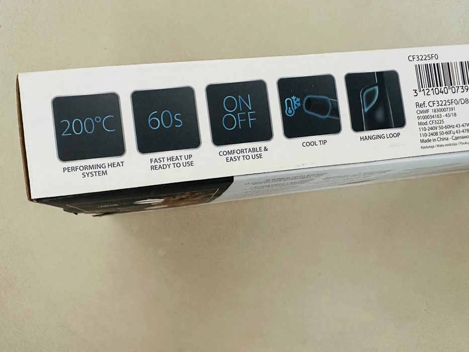 Идеални къдрици с маша за коса Rowenta CF3229F0 турмалиново покритие