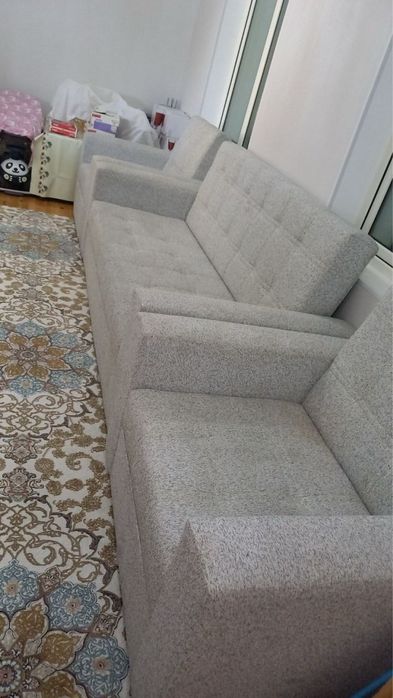 Диван+2 кресло.Таза пайдаланылмаган.Размеры тууры келмеди