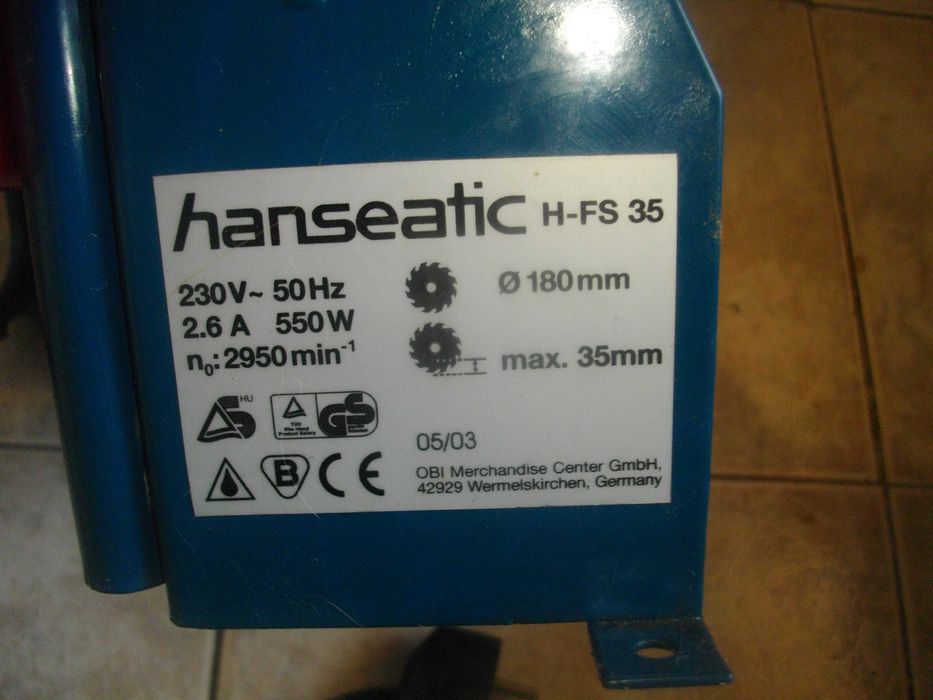 1200W Настолен Циркуляр Einhell/Ел.Машина Рязане Плочки Hanseatic 550W