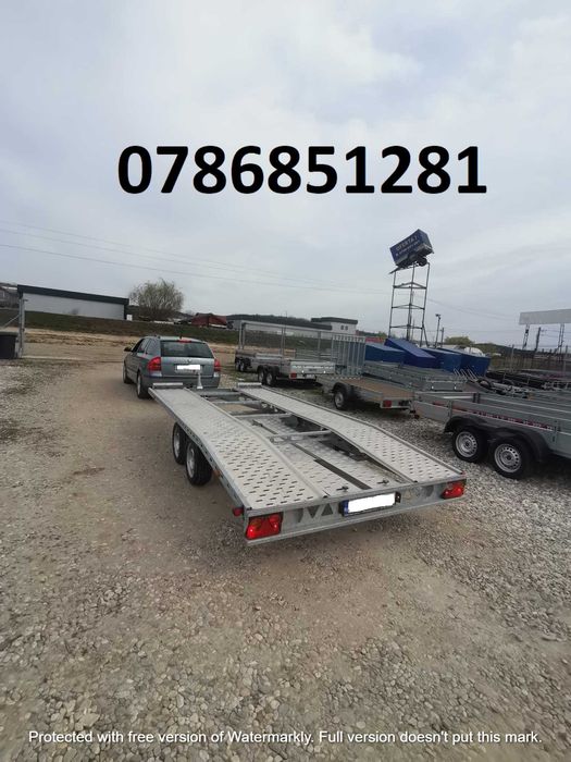 Remorca Auto 750  Repo Basculabila Apicola Atv Moto  Dublu Ax Oferta