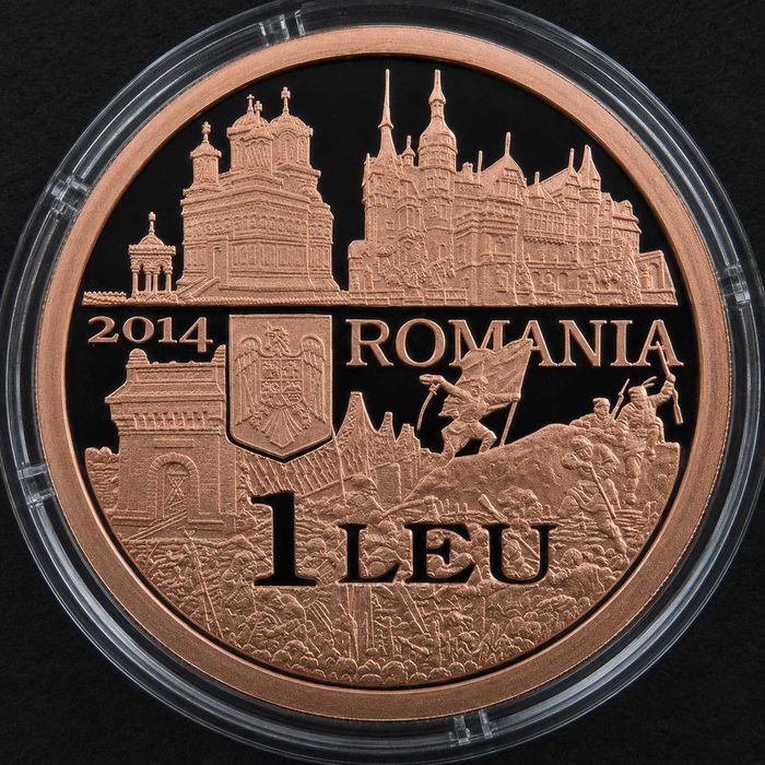 Set BNR 175 ani de la nasterea regelui Carol I , aur, argint, tombac, DOAR 250 exemplare, RAR