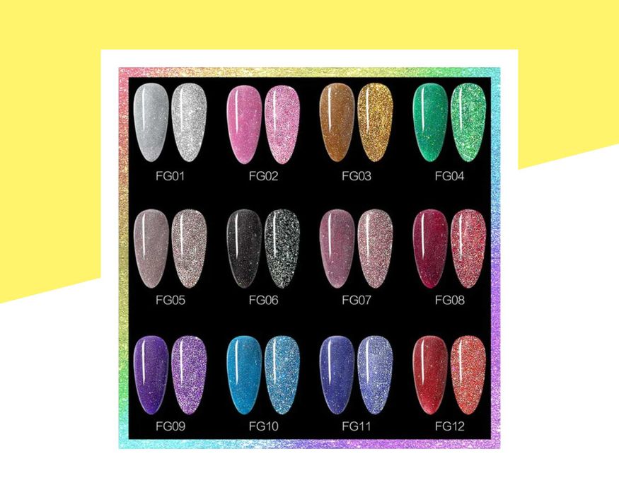 Професионален UV/LED светлоотразителен гел лак с диско ефект CANNI