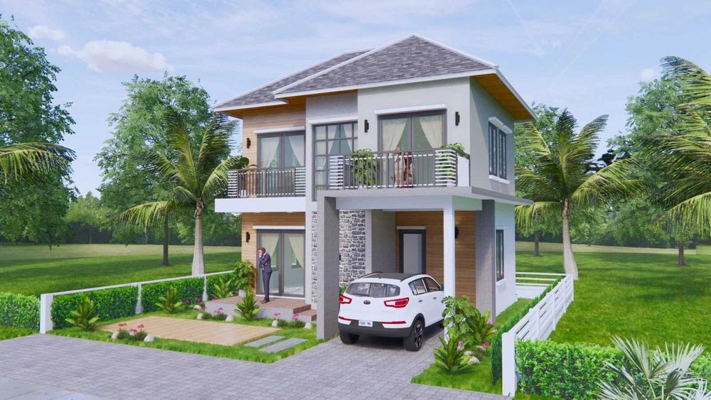 НА ИЗПЛАЩАНЕ - Двуетажна сглобяема къща с 3 спални, 102 кв. м