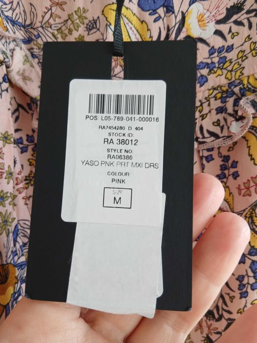 Rochie vara lunga YAS dama masura M vascoza cu eticheta multicolora