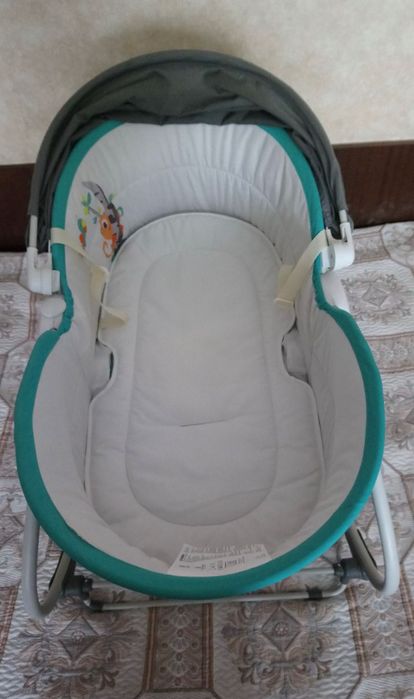 Бебешки шезлонг люлка 5в1 MASTELA AVA ТЮРКОАЗ