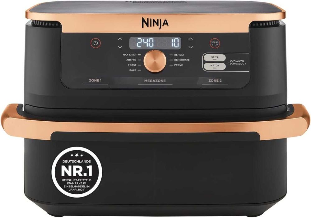 Двузонов фритюрник с горещ въздух Ninja Foodi FlexDrawer 10,4L, ЛЕК ДЕФЕКТ