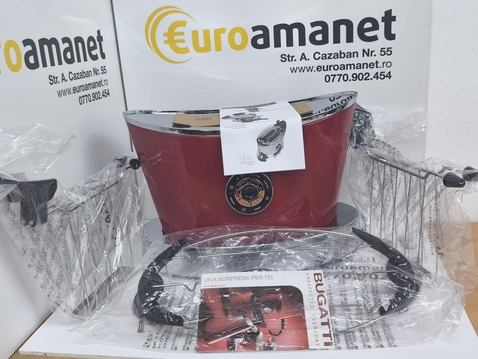 Prajitor de paine, Bugatti, Volo, C3 , 2 felii, 930 W, rosu , nou -I-